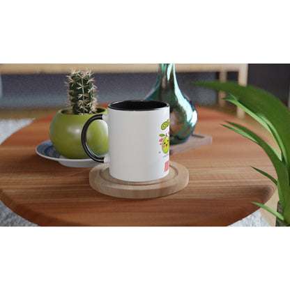 Olive you so much White 11oz Ceramic Mug with Color Inside