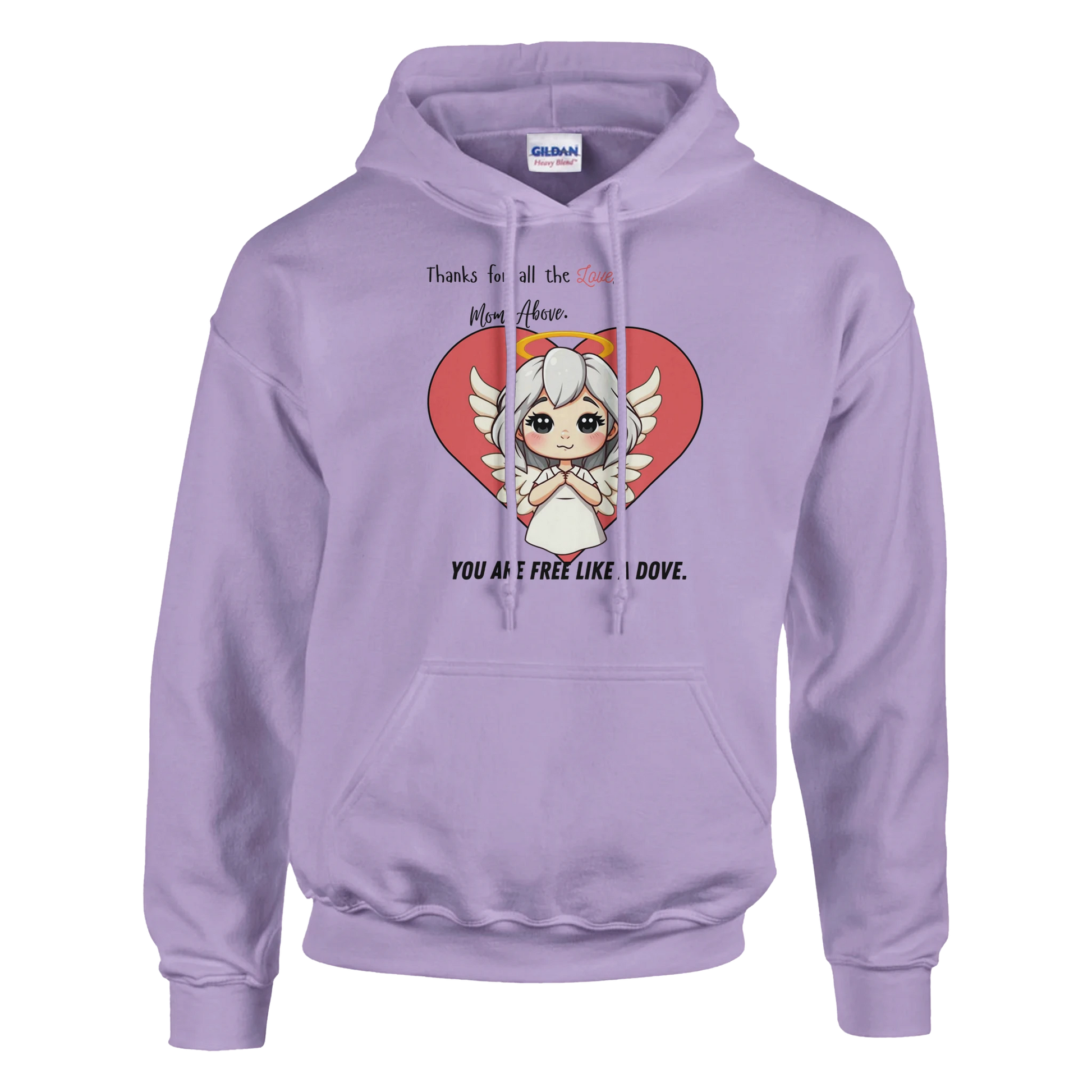 Thanks for the Love, Mom Above Classic Unisex Pullover Hoodie Purple