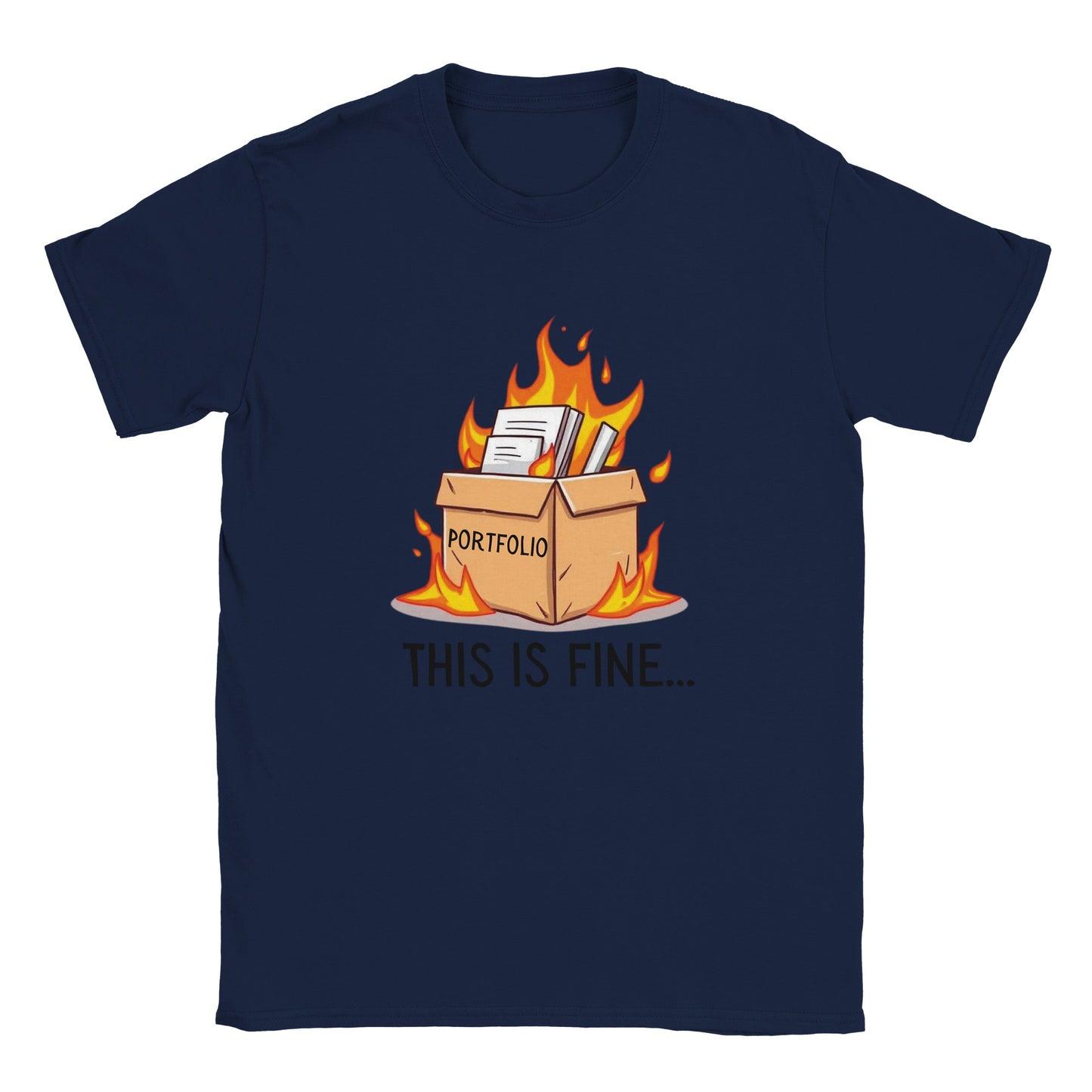 This is fine Classic Unisex Crewneck T-shirt navy