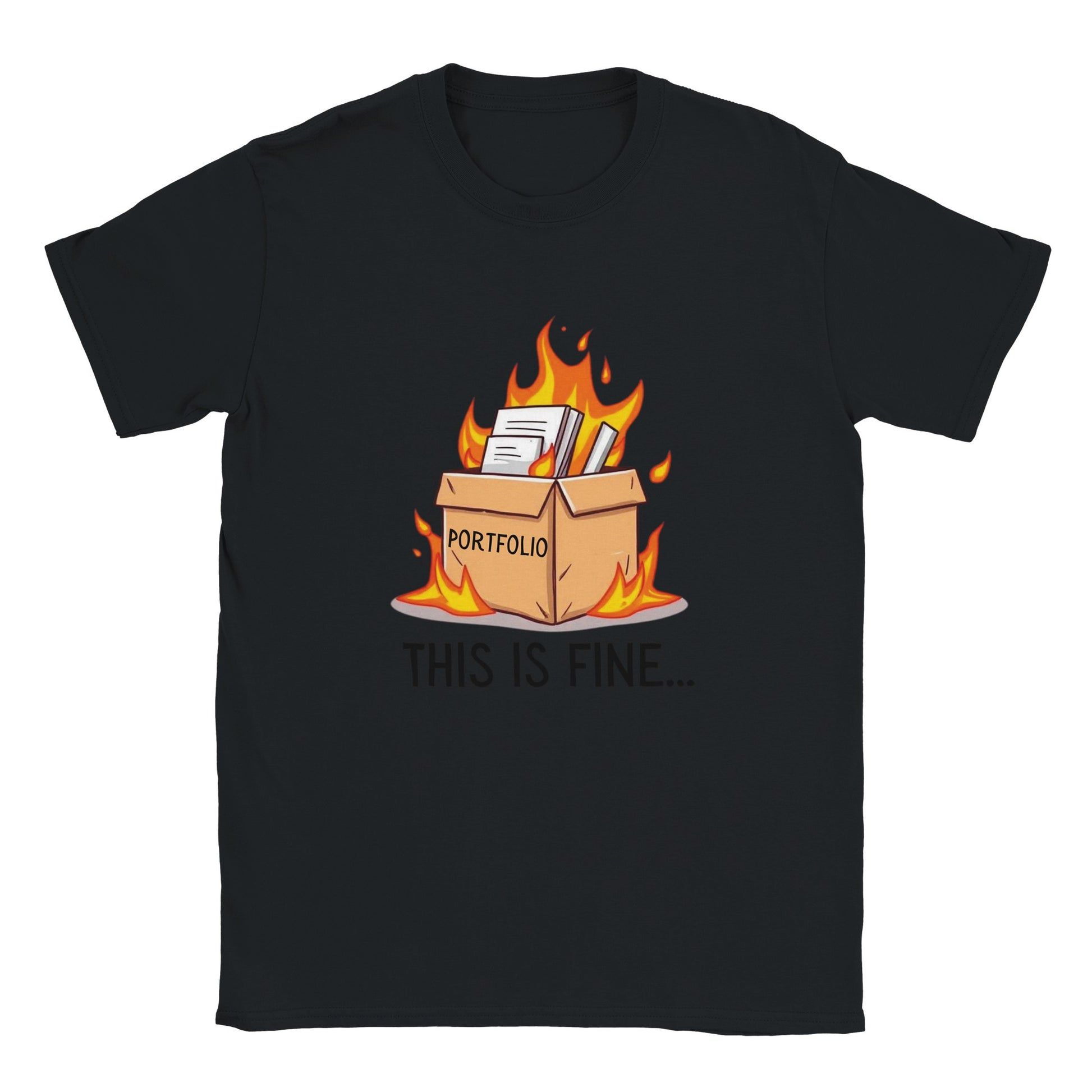 This is fine Classic Unisex Crewneck T-shirt black
