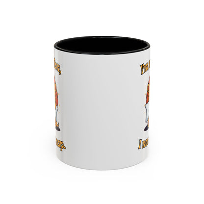 Whimsical Coffee Mug with Lion Design - Perfect for Cat Lovers, Funny Gift, Nap Enthusiast, Coffee Lovers, Cute Animal Gifts Side Black