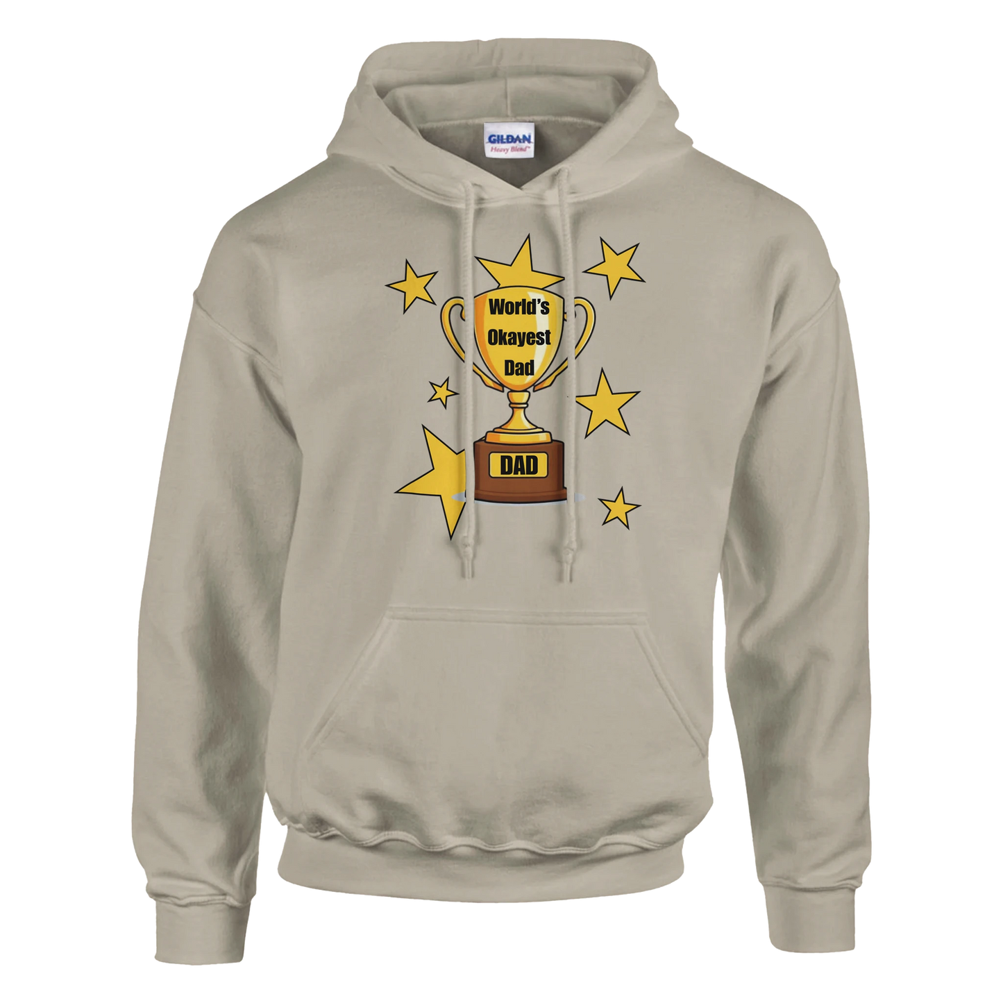 World’s Okayest Dad Classic Unisex Pullover Hoodie Beige