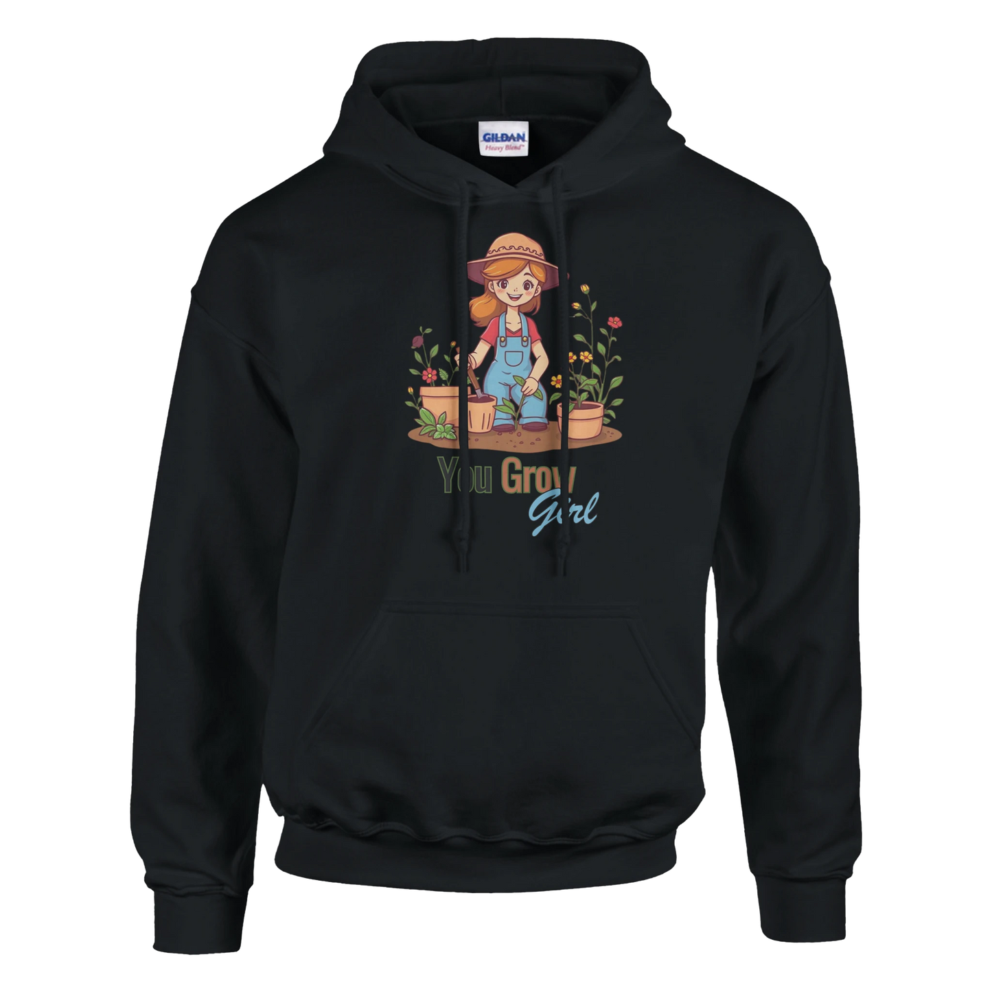 You Grow, Girl Classic Unisex Pullover Hoodie Black