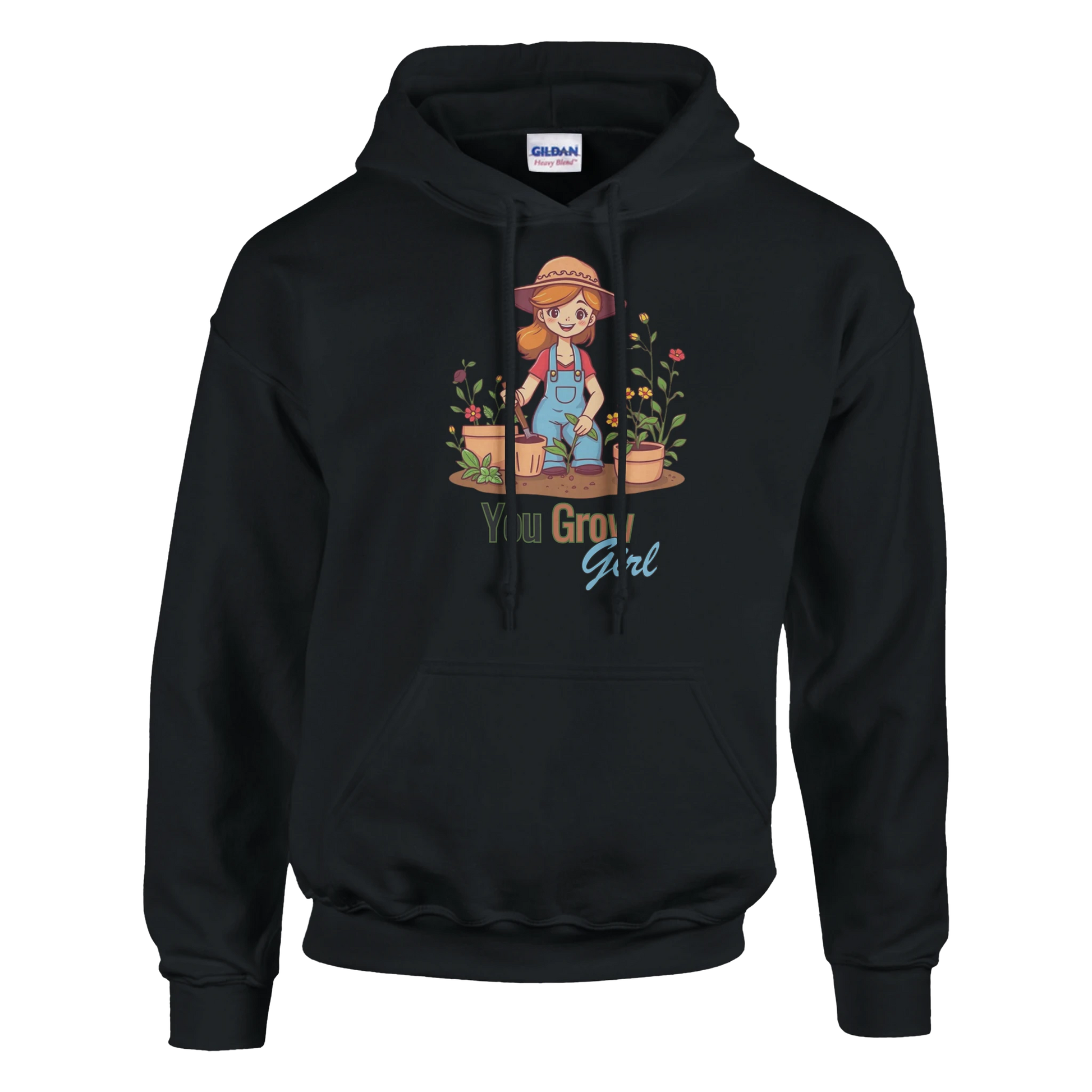 You Grow, Girl Classic Unisex Pullover Hoodie Black