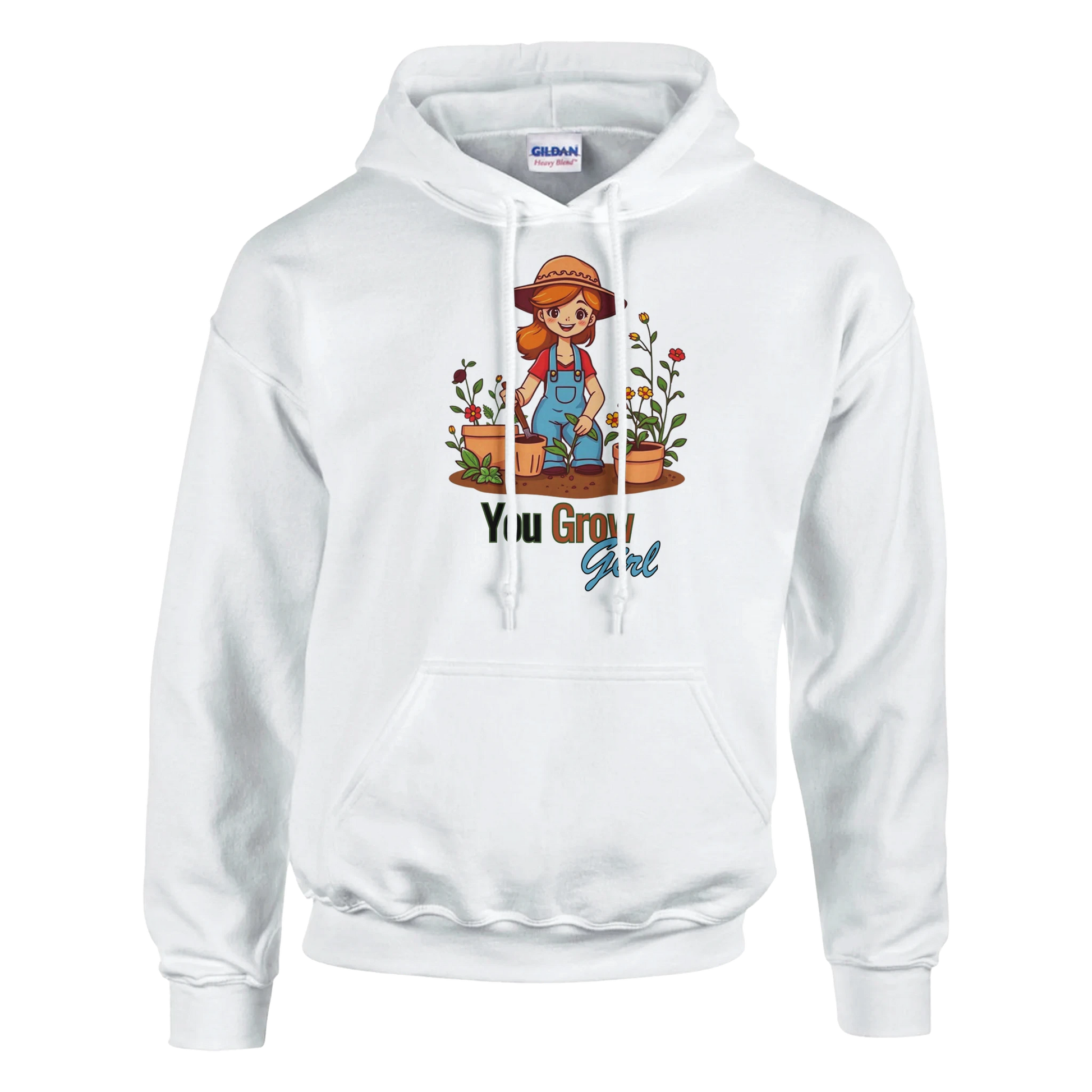 You Grow, Girl Classic Unisex Pullover Hoodie White