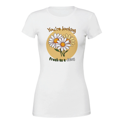 You’re looking fresh as a daisy Premium Womens Crewneck T-shirt White
